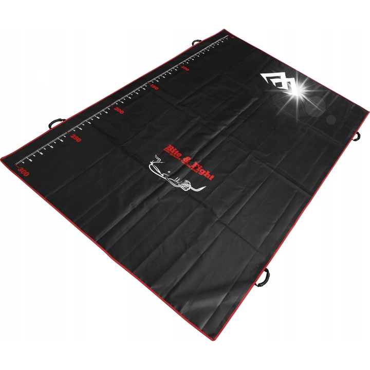 Mata de pescuit Mikado IS14-CT002, 310x200cm, neagra, cu manere pentru transport