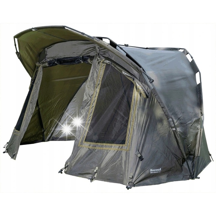 Cort camping Anaconda Moon Breaker 3.1, 2 persoane, 300x240x150cm, impermeabil, cu moskitoare