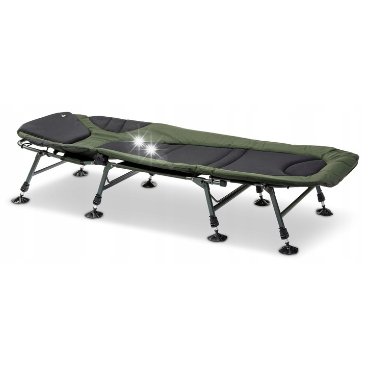 Scaun de camping Anaconda Cusky Bed Chair JP-8, 205x85cm, 185kg, reglabil, waterproof