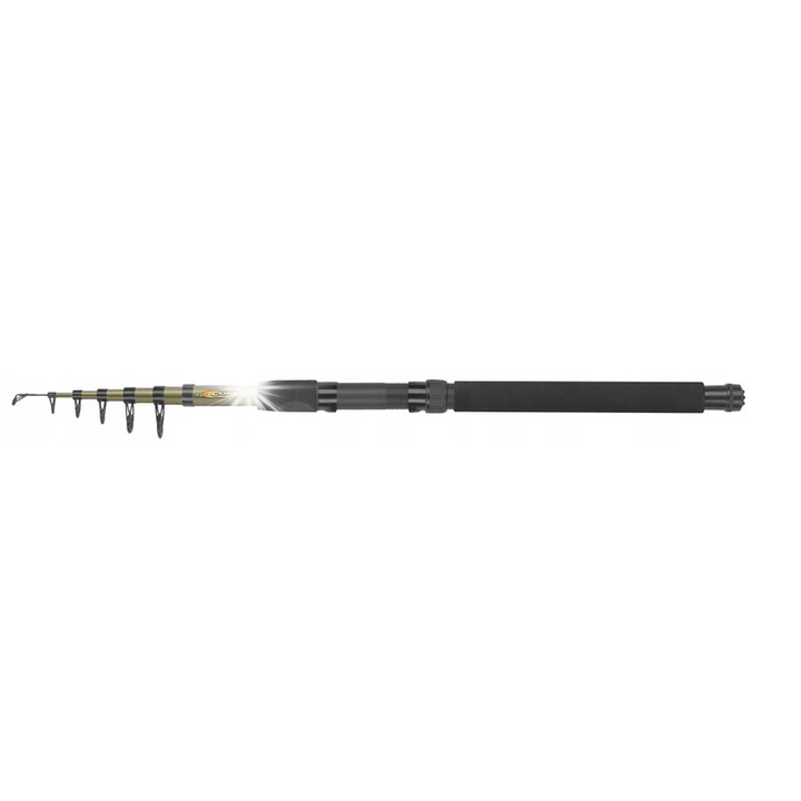 Set lansete pescuit Konger Corral Tele Spin 3,00m 10-35g, 7 sectiuni, 250g, mulineta Jaxon Piano VM 200, 3 rulmenti, 215g