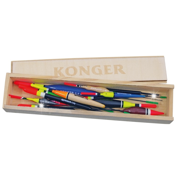 Set de plute Konger MIX 005, 14 bucati, cu cutie