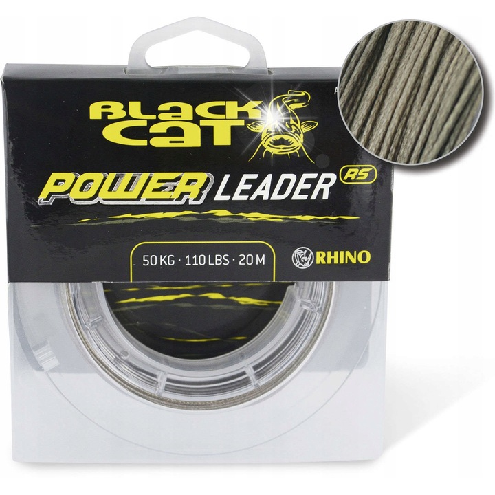 Fire pescuit Black Cat Power Leader 1,20mm 20m 100kg