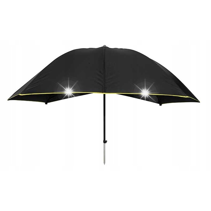 Parasol Matrix Pro Space Brolly, 125cm, 100% poliester, rezistent la vant, set cu suruburi de fixare