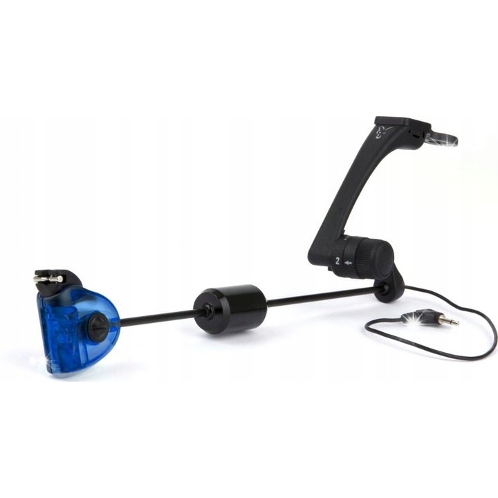 Sistem de semnalizare pescuit Fox MK2 Swinger, albastru, cu greutate reglabila, dimensiuni usoare