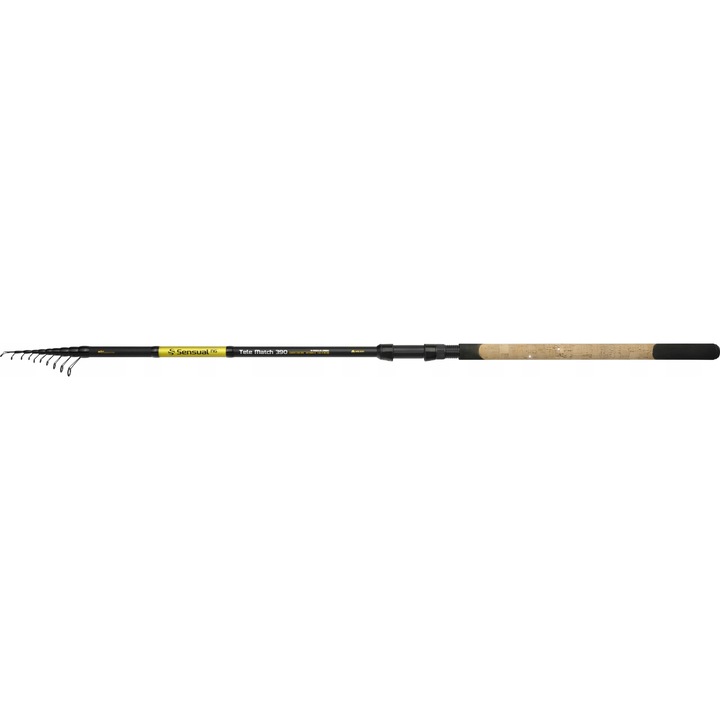MIKADO Sensual NG Tele Match horgászbot 4.20m, 5-25g, 8 szekciós, fekete színű