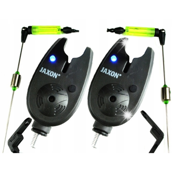 Set 2x Sygnalizator Bran Jaxon, 2x Swinger Stalowy, albastru, 25cm