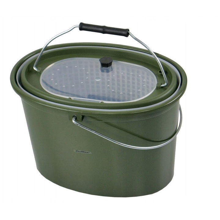 Galeata pentru momeli vii Flagman, 6l, cu maner, plastic, pentru iarna si apa deschisa