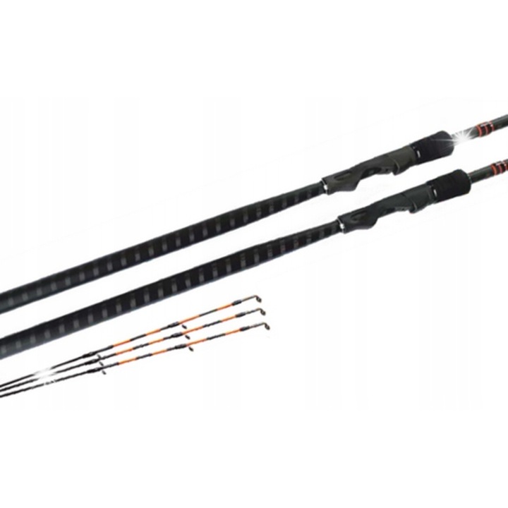 Genlog Dedicate Feeder Master horgászbot 3,90m, 3+4 szekció, 120g dobósúly, fekete szín