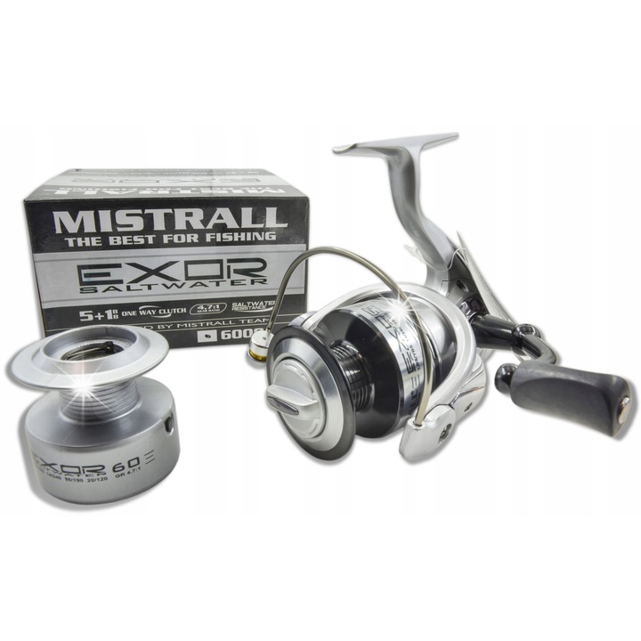Макари Mistrall Exor Saltwater 6000, 5 лагера, дуралуминий, 407гр