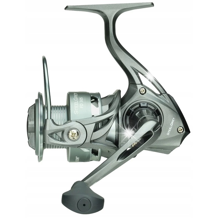 Robinson FD 405 orsók, 5 csapágy, kapacitás 0,28mm - 260m, súly 285g, szín SteelGrey