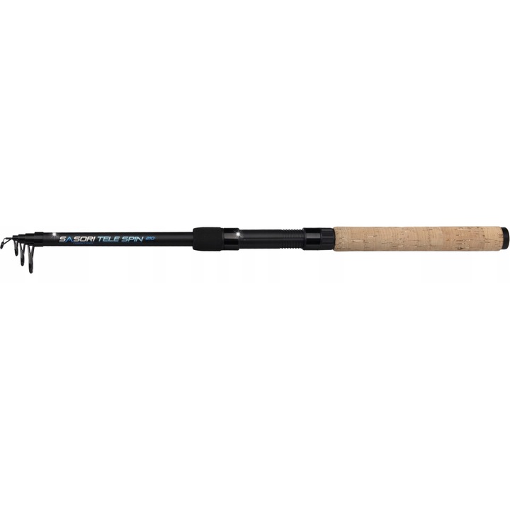 Lanseta pescuit Mikado Sasori Tele Spin 2.70m 10-30g, 6 sectiuni, greutate 221g