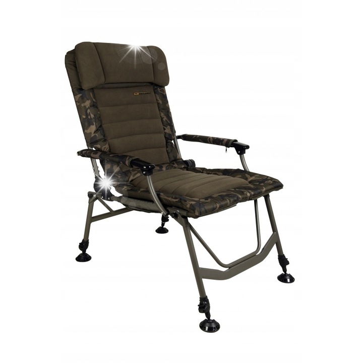 Fox Super Deluxe Recliner kempingszék, 9 kg, 150 kg, Camo, 60x45-60cm