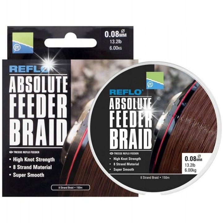 Preston Absolute Feeder Braid horgászzsinór 150m, 0.12mm, 8.40kg