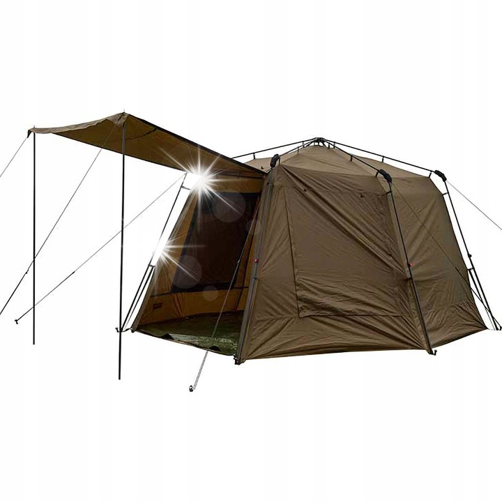 Cort camping Fox EOS Social Shelter, 340x290x205cm, 17kg, impermeabilitate 8000mm, set complet