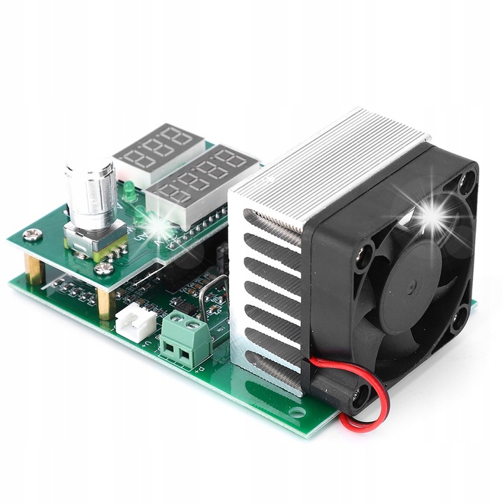 Тестер за капацитет на акумулатори 30V 10A 60W, с цифров дисплей, интелигентен контрол на вентилатора