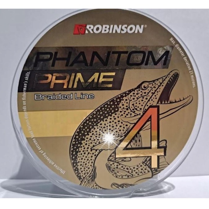 Plecionka Robinson Phantom Prime X4 0.08mm 150m, ciemnozielena