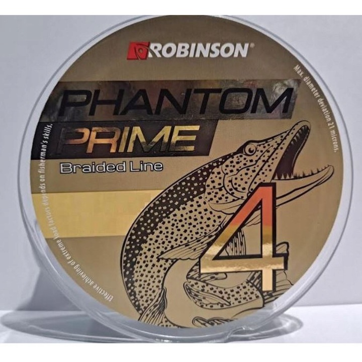 Robinson Phantom Prime X4 fonott zsinór 0.10mm x 150m, Sötétzöld