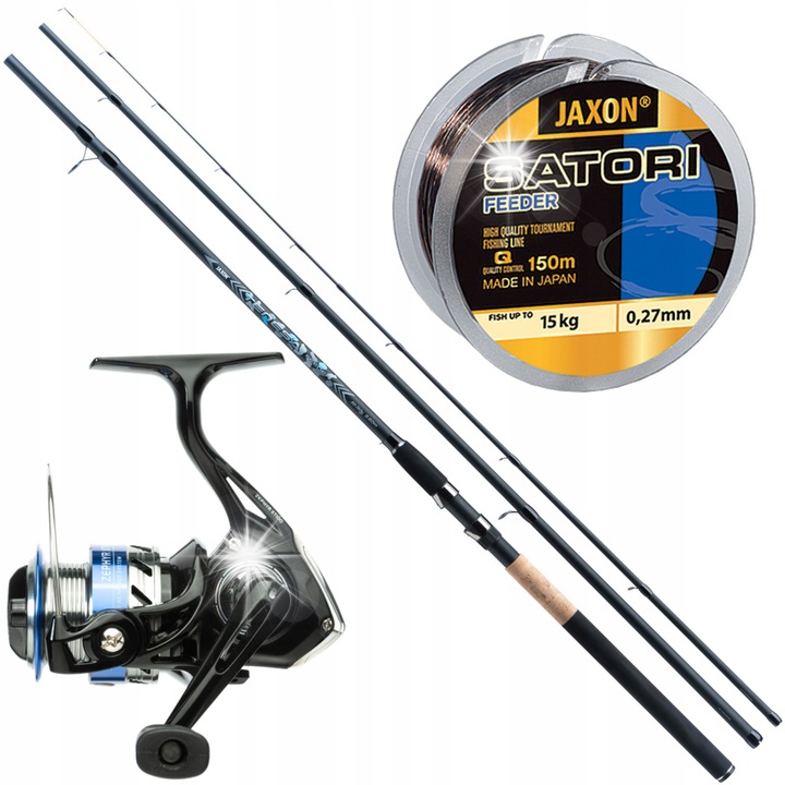 Szett Feeder Jaxon, 3,6m, 40-80g, Zephyr 300 orsó, Satori zsinór 0,27mm/150m