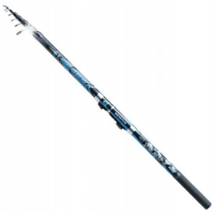 Set lansete pescuit Jaxon, 3,3m, carbon, 6 segmente, 10-30g, mulineta Jaxon Piano VM 200, 3 rulmenti, 222g