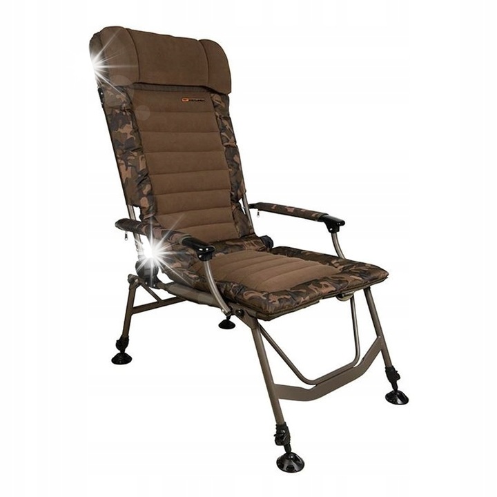Fox Super Deluxe Recliner CBC103 kempingszék, terepmintás, 45-60cm, 9,49kg