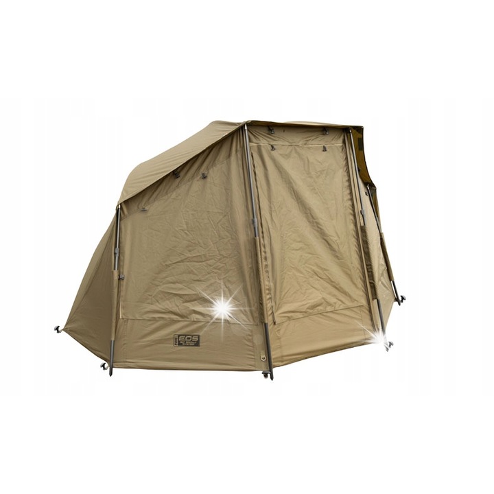 Cort camping Fox EOS Brolly, khaki, 185x250x138cm, set complet cu husa