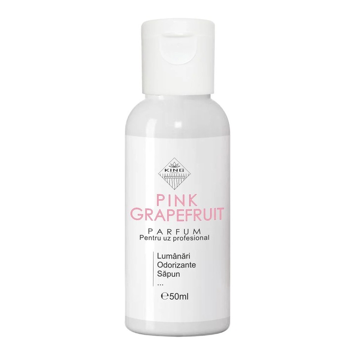 Parfum pentru lumanari KING Aroma PINK GRAPEFRUIT, uz profesional, 50 ml