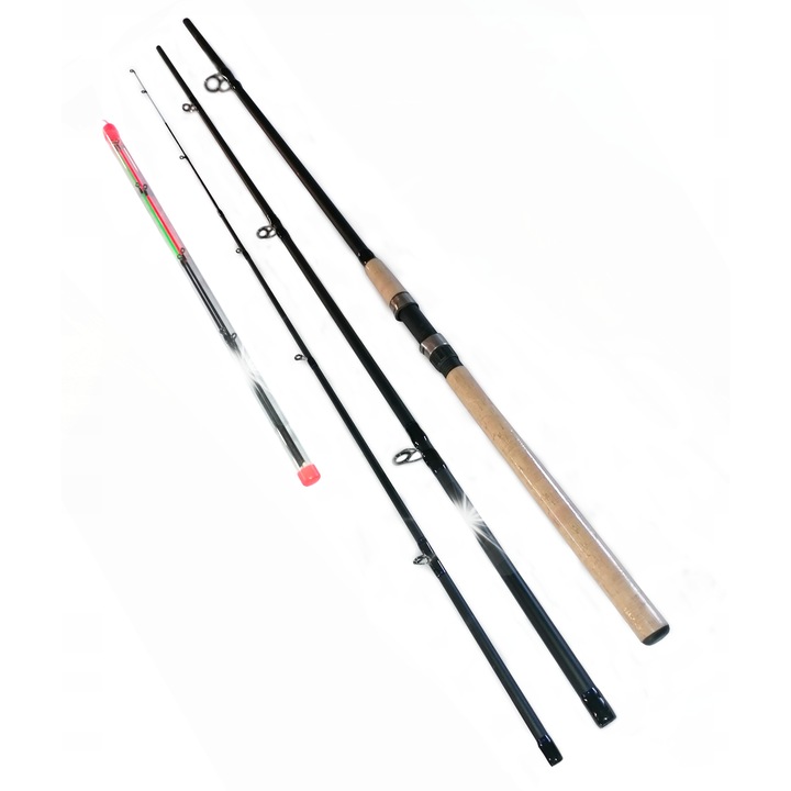 Miracle Fish BIG BULL FEEDER horgászbot 3,6m 50-150g, 3+3 spicc, fekete színű színű