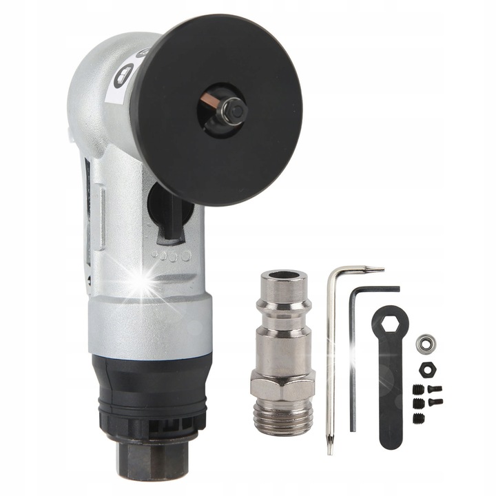 Pneumatikus élletörő gép 30000RPM, állítható mélység 0,1-0,9mm, 45 fok, teljes készlet