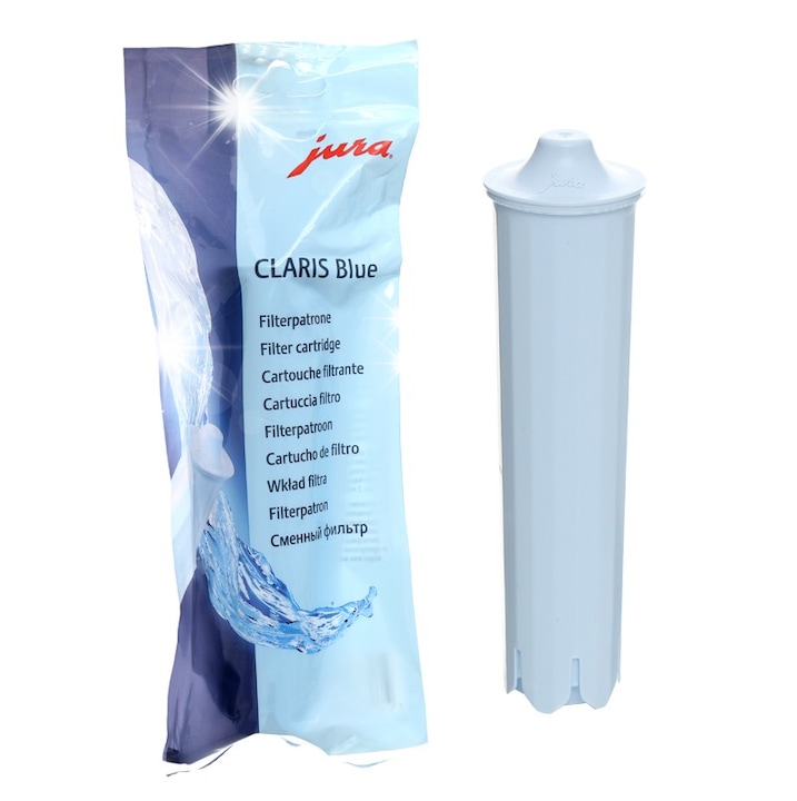 Filtru apa Jura Claris Blue+ 24228, 67007, 71311, pentru aparate de cafea, 50 litri, original