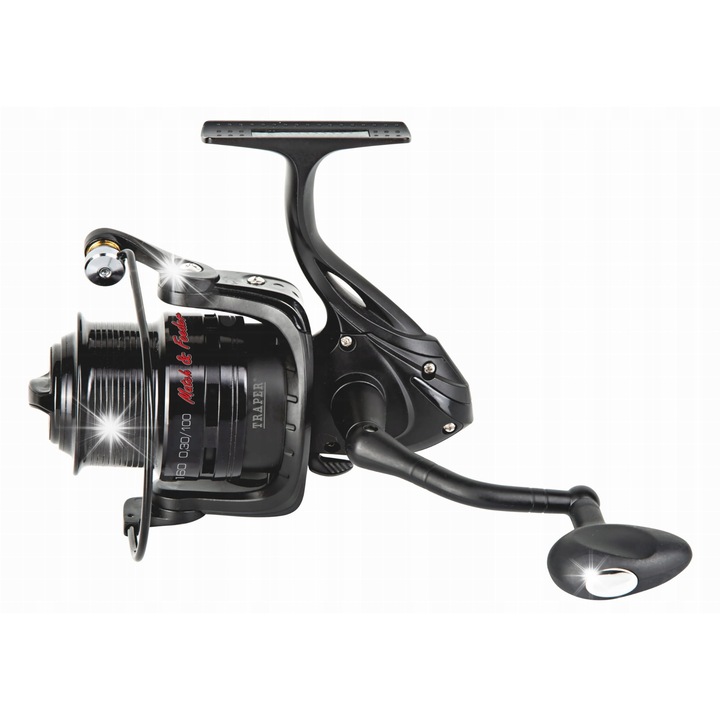 Traper Match & Feeder 4000 orsók, 10 csapágy, alumínium dob, fekete, 412g
