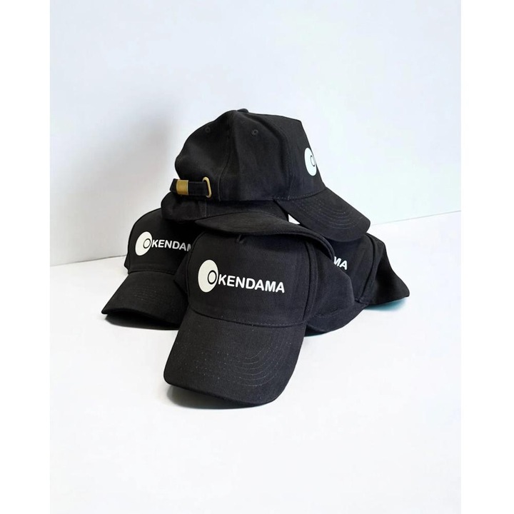 Sapcă OKendama Black, design five-panel, bumbac, marime reglabila