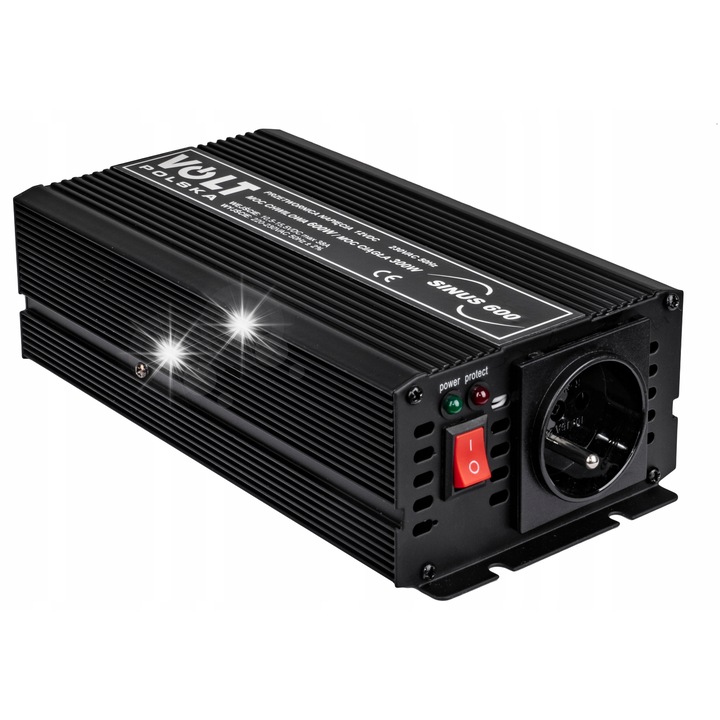 Volt SINUS-600 autós inverter, 600W, 220-230V AC