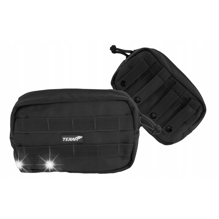 Спортна чантичка Texar MB-07, черна, размери 22x12x10см, материал полиестер 1000D, съвместима със система MOLLE