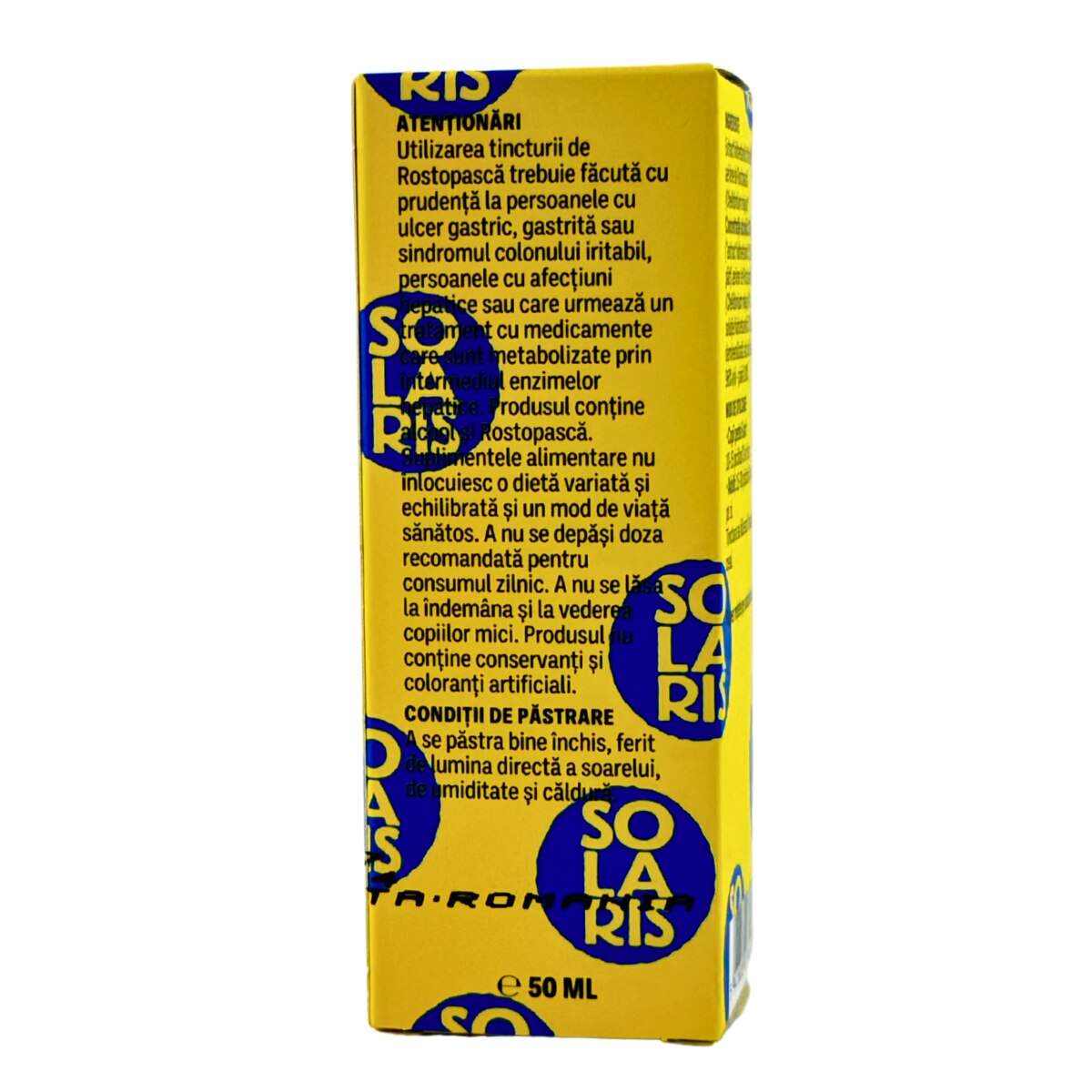 Capsule Rostopasca Tinctura Rostopasca 50ml Solaris - eMAG.ro