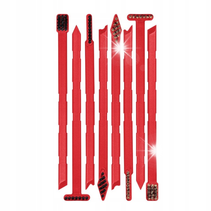 Комплект за почистване на оръжия, Real Avid, Smart Brushes, 8 четки със стъргалки, 14см