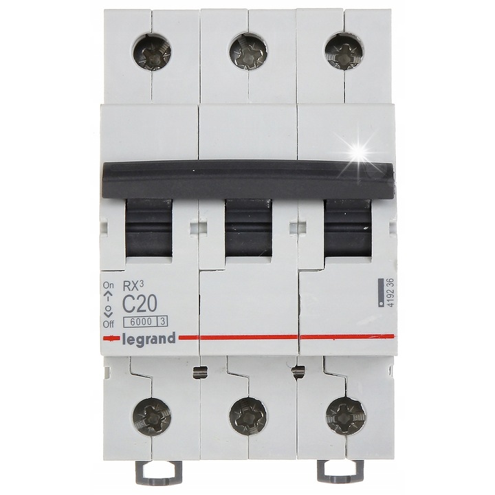 Elektromos biztonság, Legrand, RX3, 3P, 20A, 400V, 17,5mm