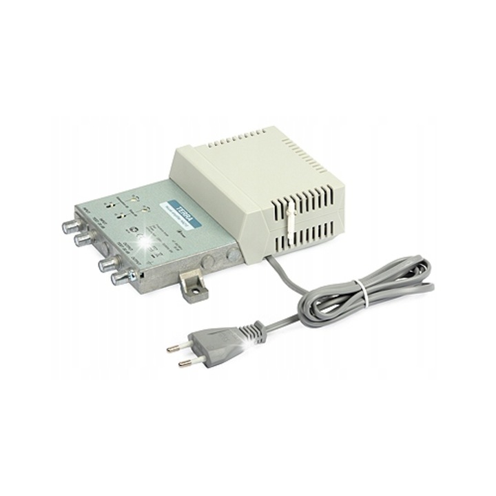 Amplificator de interior TERRA HA-210, 36 dB, 107 dBmV, cu carcasa turnata