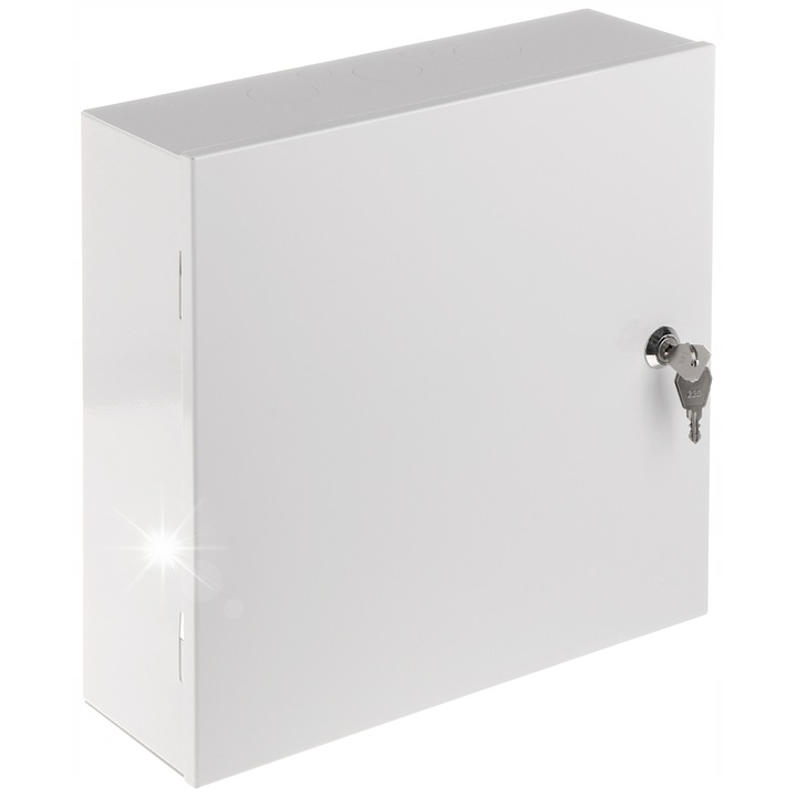 Carcasa metalica TPR-3, 300x300x100mm, cu usi inchise cu lacat, din tabla de otel zincata