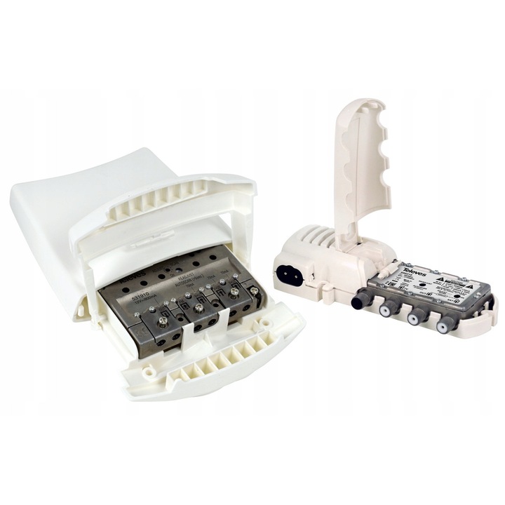 Amplificator DVB-T2 Televes SmartKom 531911, filtrare programabila VHF/UHF, intrare mixta FM, autoprogramare si Bluetooth (ASuite)