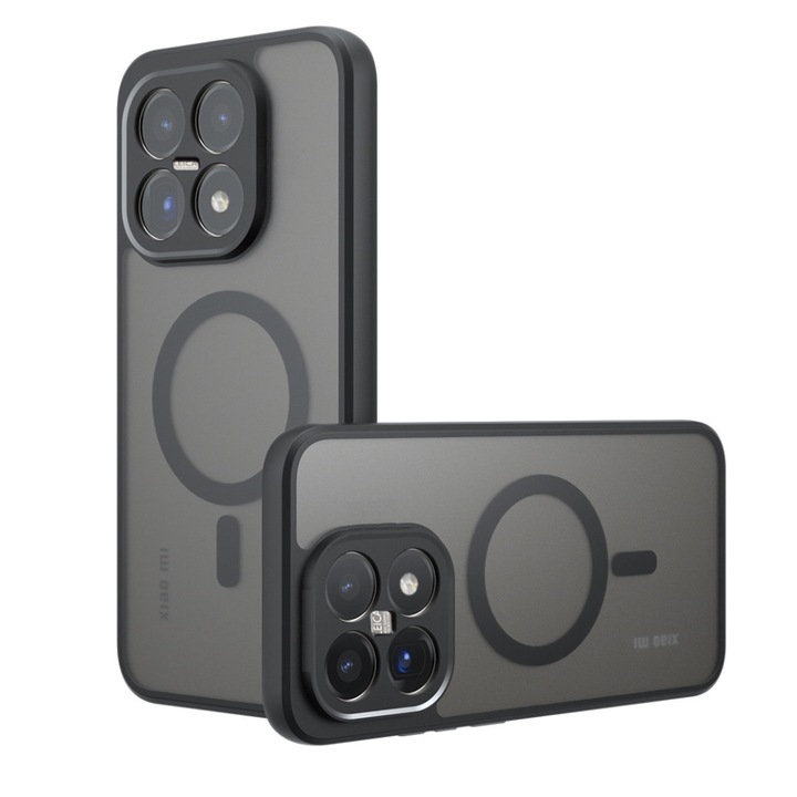 Husa pentru Xiaomi 17, SKYDDAR INNOVATION, Antisoc, Negru frost, set cu sticker