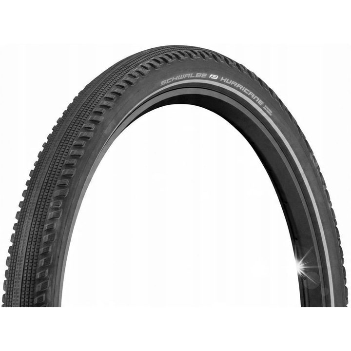 Schwalbe Hurricane kerékpár gumiabroncs 28x1.60, fekete, drótperemes, 555g, defektvédelem
