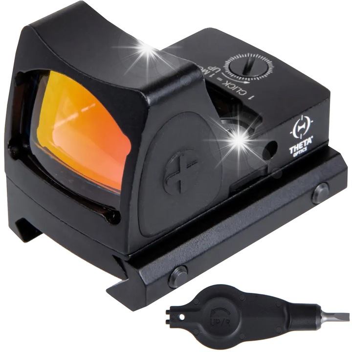 Колиматор Rugged Mini Reflex, Theta Optics, Алуминий, 3,5 MOA, IPX7, 22мм