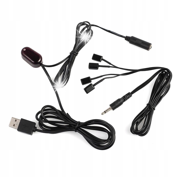IR hosszabbító Spacetronik SP-IR04, 4 adó, USB tápellátás, 25m