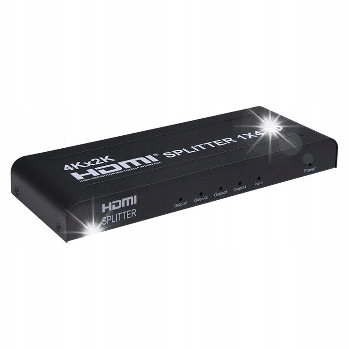 Разклонител HDMI 1/4 Spacetronik, 4K, 3D, 62x51x11mm