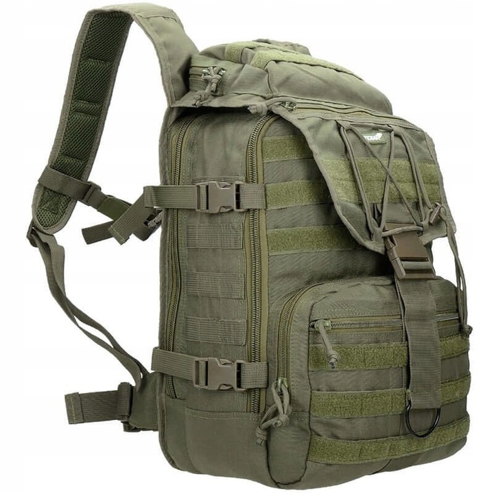 Texar Traper 35L taktikai hátizsák, olíva, 50x30x27cm, MOLLE kompatibilis