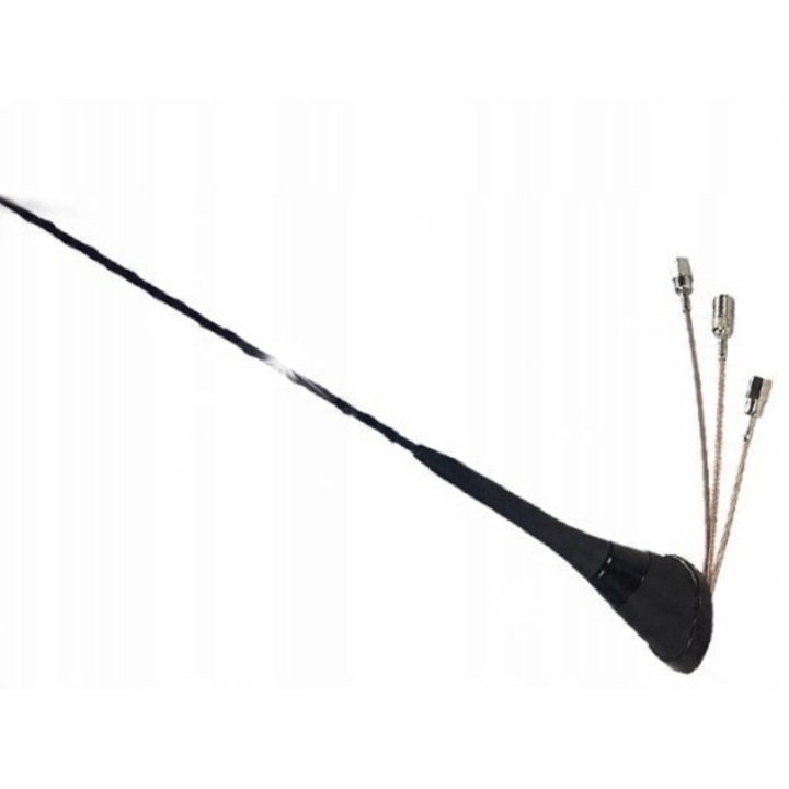CB antenna Sirio Triflex, 27-28.5 MHz, 10W, 50cm, diszkrét rögzítés, fekete