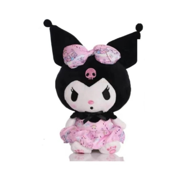 Плюшена играчка Kuromi Hello Kitty, 20cm, розова