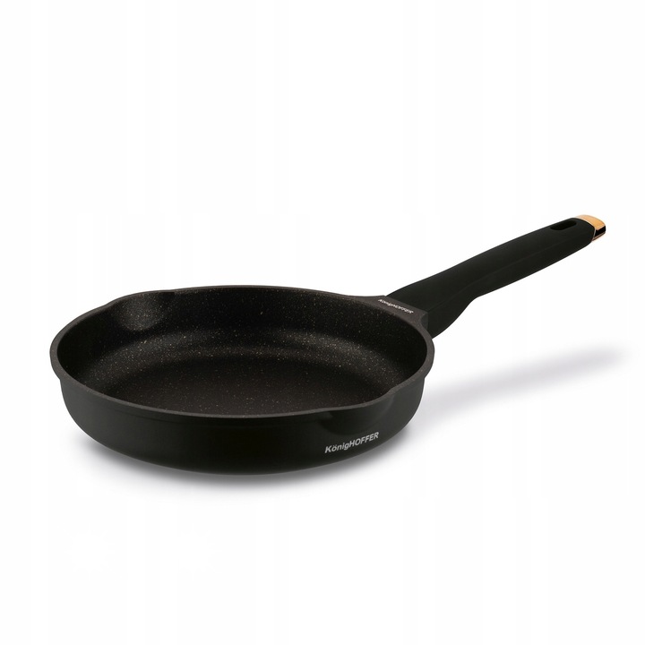 Konighoffer Black Rose tapadásmentes serpenyő 24 cm, alumínium, soft touch fogantyúk, minden típusú főzőlaphoz