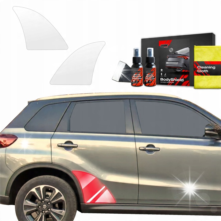 Folie de protectie PPF pentru aripi Suzuki Vitara Facelift (2024-2025), set 2x folii, transparenta, usor de montat