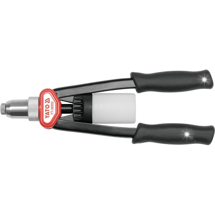 Yato fogó 3,2-6,4mm, fekete, forgatható fejjel, 1 db-os készlet.